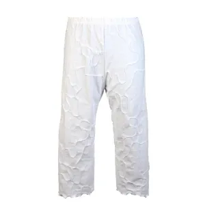 White Conduit Clam Digger Pant